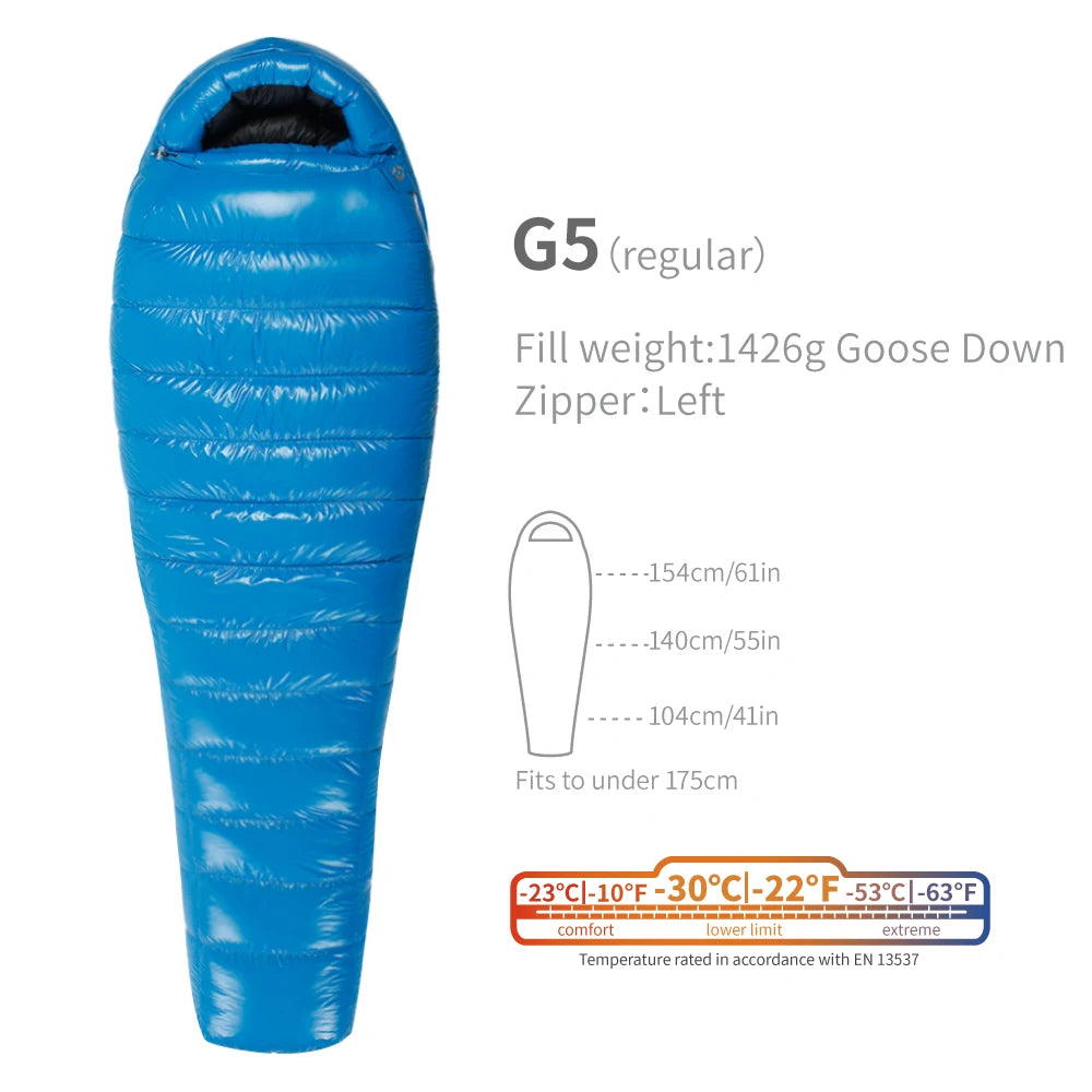 AEGISMAX G5 -30 Degree 800FP Extreme Goose Down Sleeping Bag