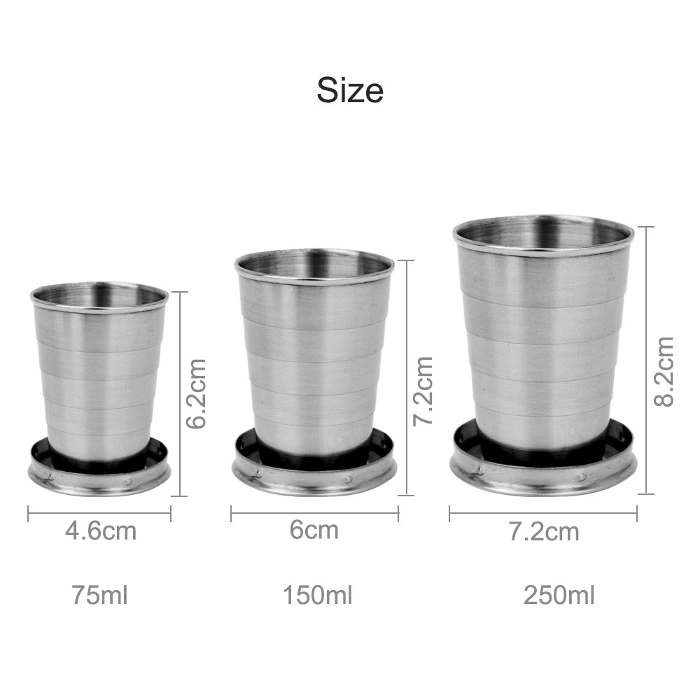 Stainless Steel Coffee Mug Foldable