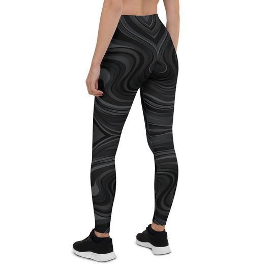 Black Chocolate Swirl Leggings