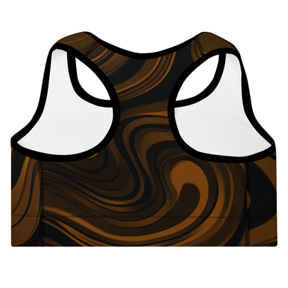 Chocolate Swirl Sports Bra