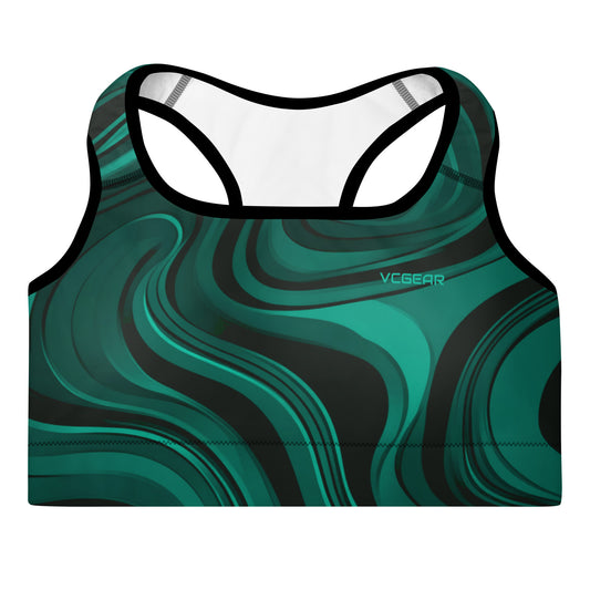 Mint Swirl Sports Bra