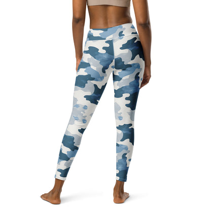 Blue Camo Leggings