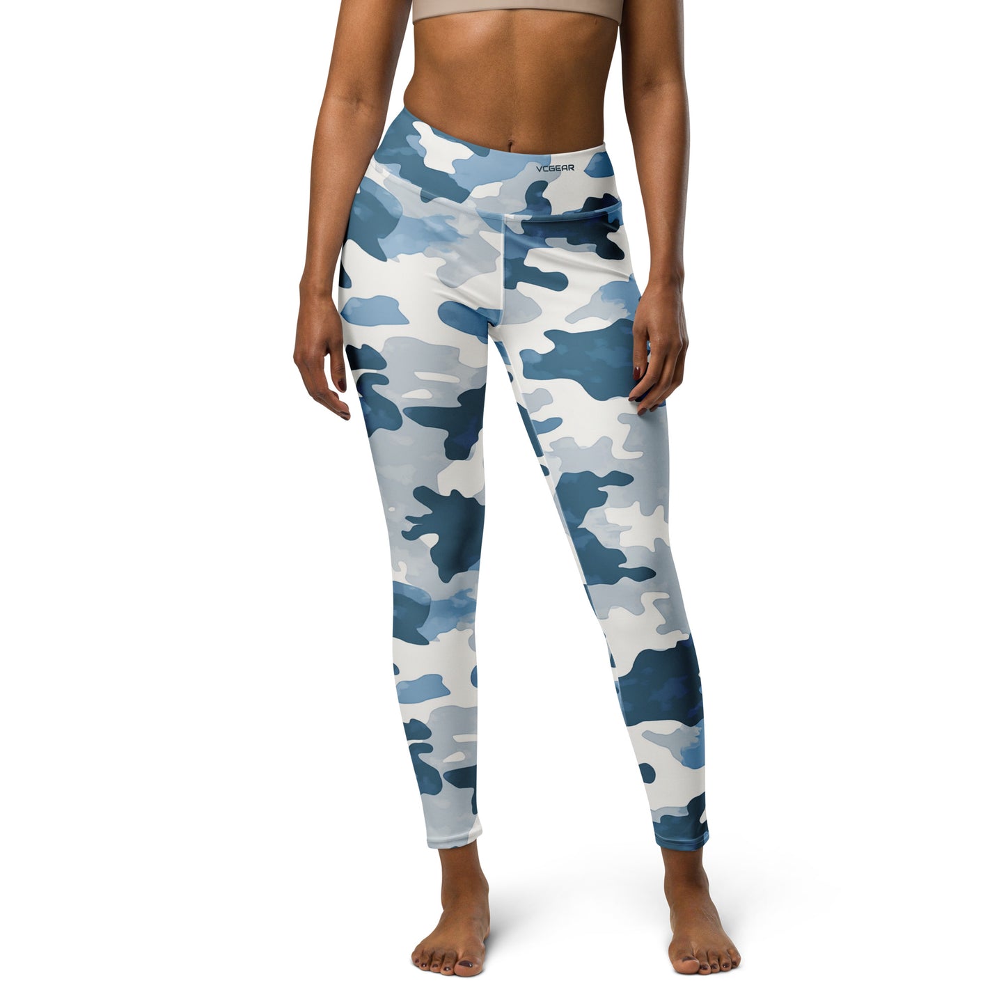 Blue Camo Leggings