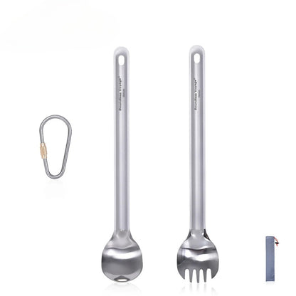 Boundless Voyage Titanium Long Handled Spoon Spork